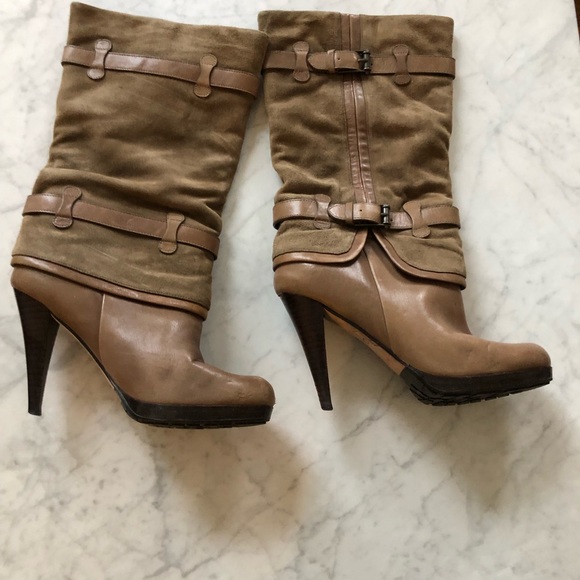 Nike Air Cole Haan Brown Leather Boots - Picture 2 of 11